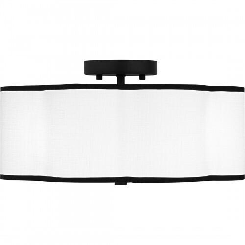 Quoizel QSF6179MBK Quoizel Semi-Flush Mount Semi flush 4 lights matte black Semi-Flush Mount