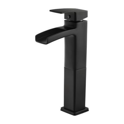 Pfister Black Kenzo Single Handle Vessel Faucet LG40-DF0B