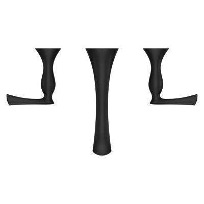 Pfister Matte Black 2-handle Wall Mount Bathroom Faucet LG49-RH4B