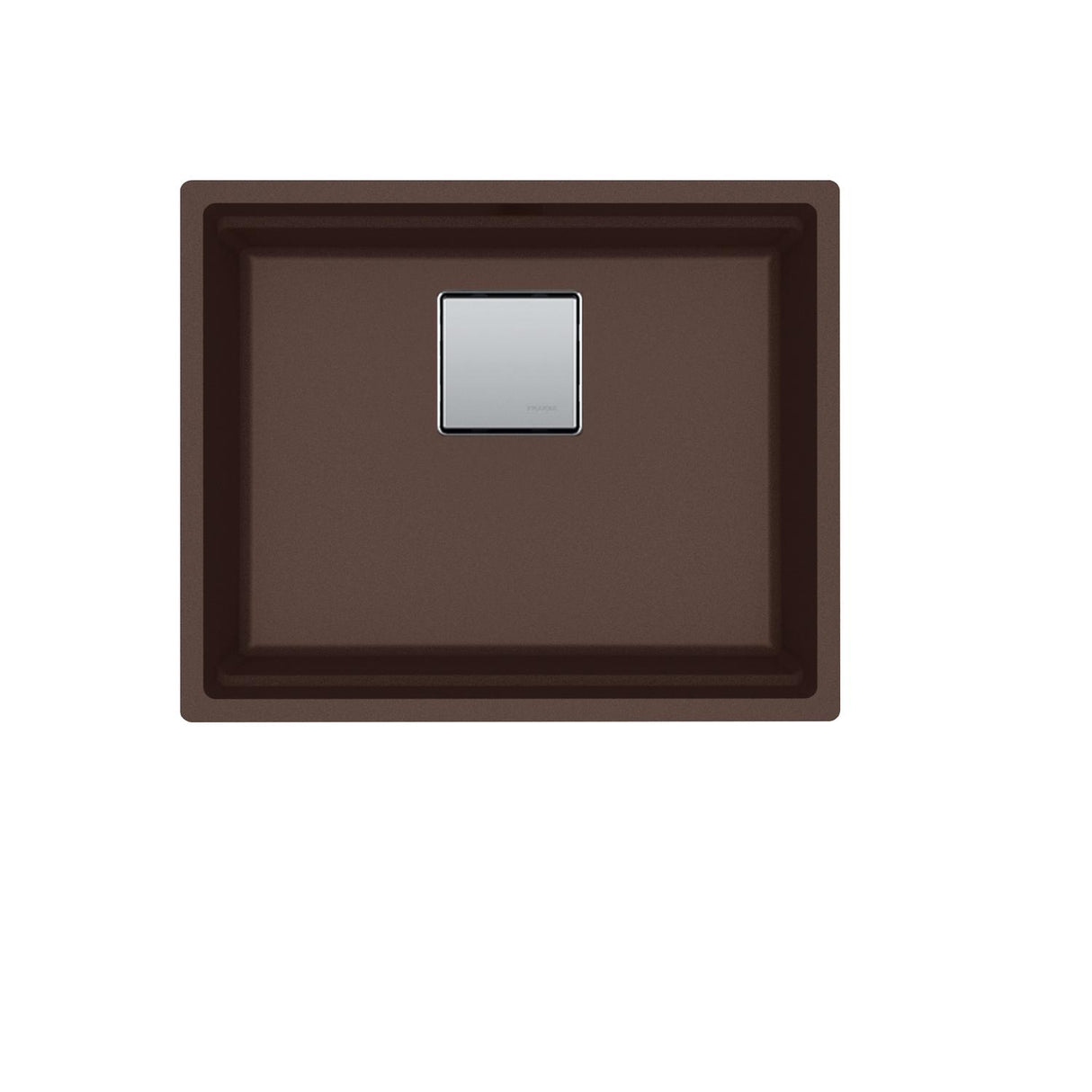 FRANKE PKG11020MOC Peak 22.1-in. x 18.1-in. Mocha Granite Undermount Single Bowl Granite Kitchen Sink - PKG11020MOC In Mocha