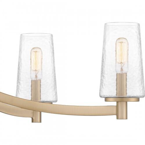 Quoizel MIC638BGD Miccio Linear chandelier 6 lights bronze gold Island Light