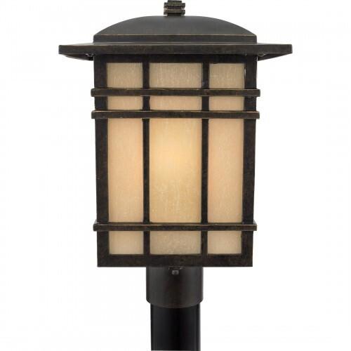 Quoizel HC9011IB Hillcrest Outdoor post impr brnz 1l Outdoor Lantern