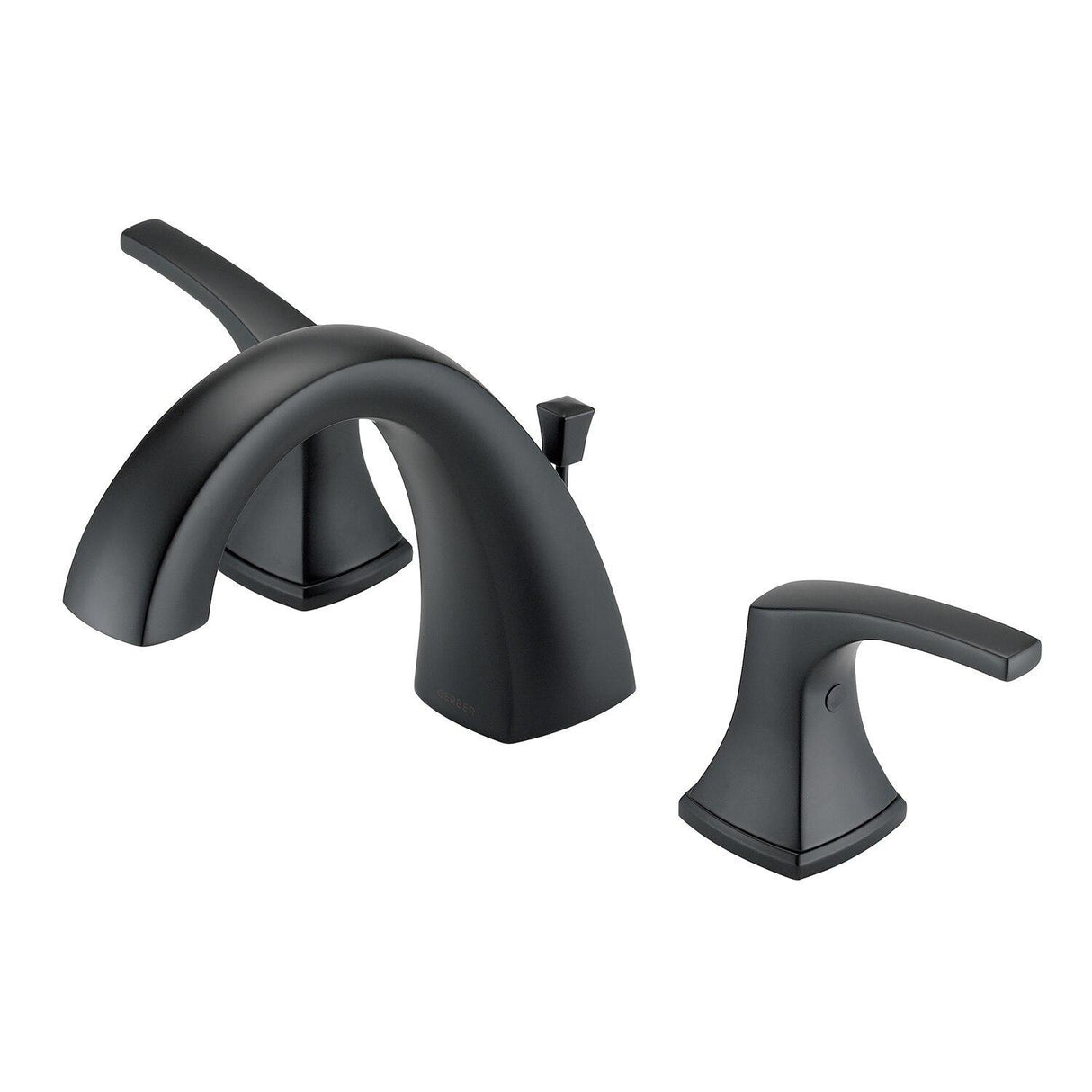 Gerber D304118BS Satin Black Vaughn Two Handle Widespread Faucet