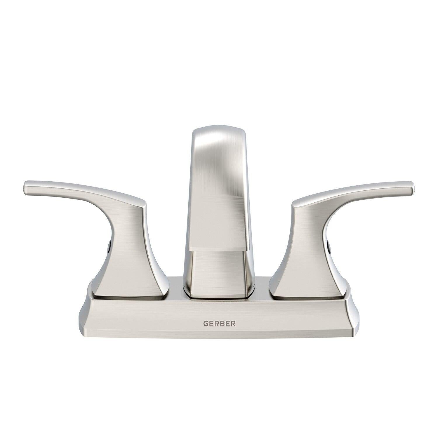 Gerber D307018BN Brushed Nickel Vaughn Two Handle Centerset Lavatory Faucet