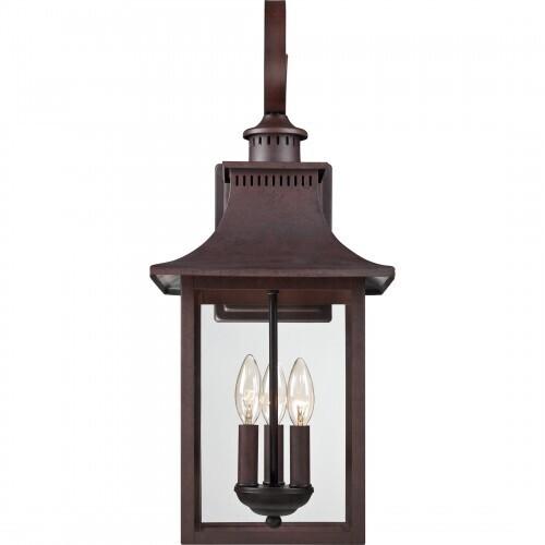 Quoizel CCR8410CU Chancellor Outdoor wall lantern 10" copper bronze Outdoor Lantern