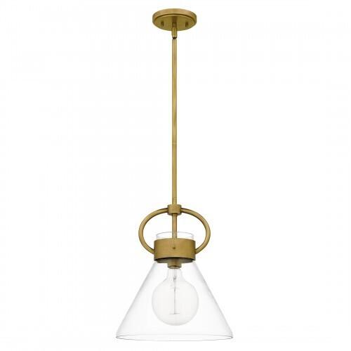 Quoizel WBS1512WS Webster Mini pendant 1 light weathered brass Mini Pendant