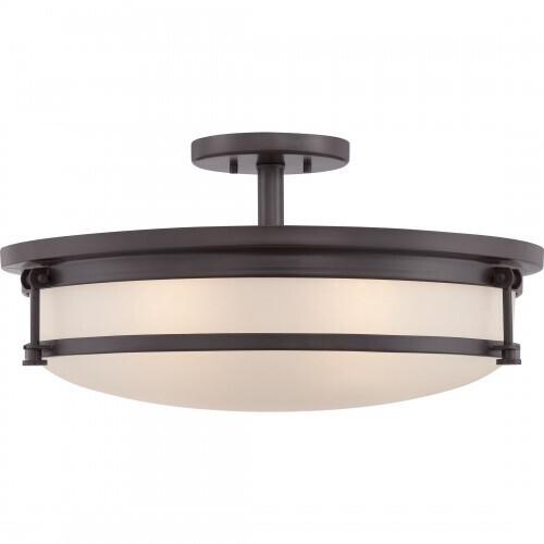 Quoizel SLR1720WT Sailor Semi flush 20" westrn brnz Semi-Flush Mount