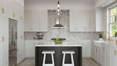 Pfister Brushed Gold Pull-down Kitchen Faucet LG529-NEBG