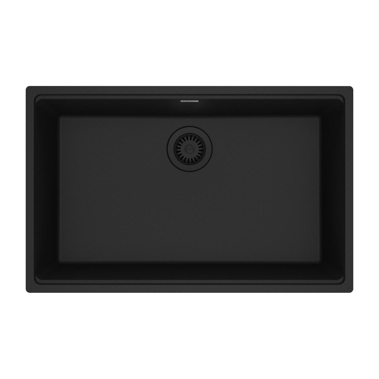 FRANKE MAG11028-MBK Maris Undermount 33-in x 22-in Granite Single Bowl Kitchen Sink in Matte Black In Matte Black
