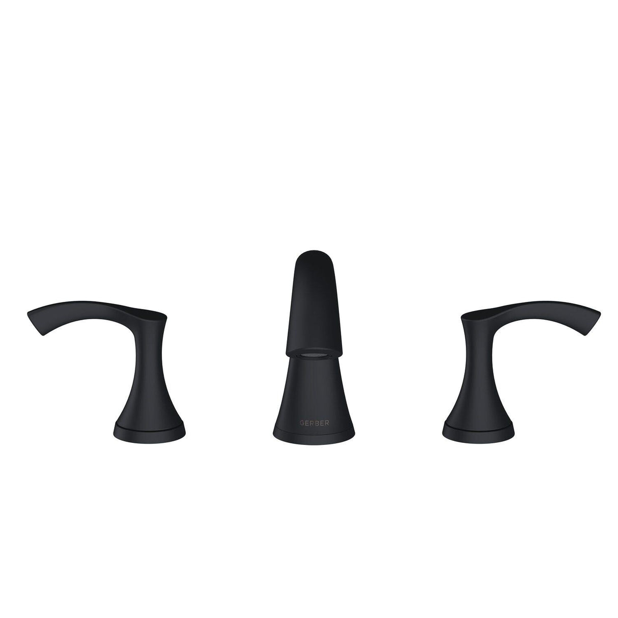 Gerber D304222BS Antioch Two Handle Widespread Lavatory Faucet - Satin Black