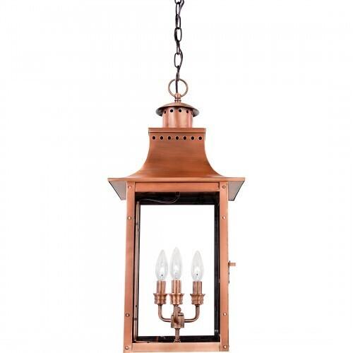 Quoizel CM1912AC Chalmers Outdoor hang lantern aged copr Outdoor Lantern