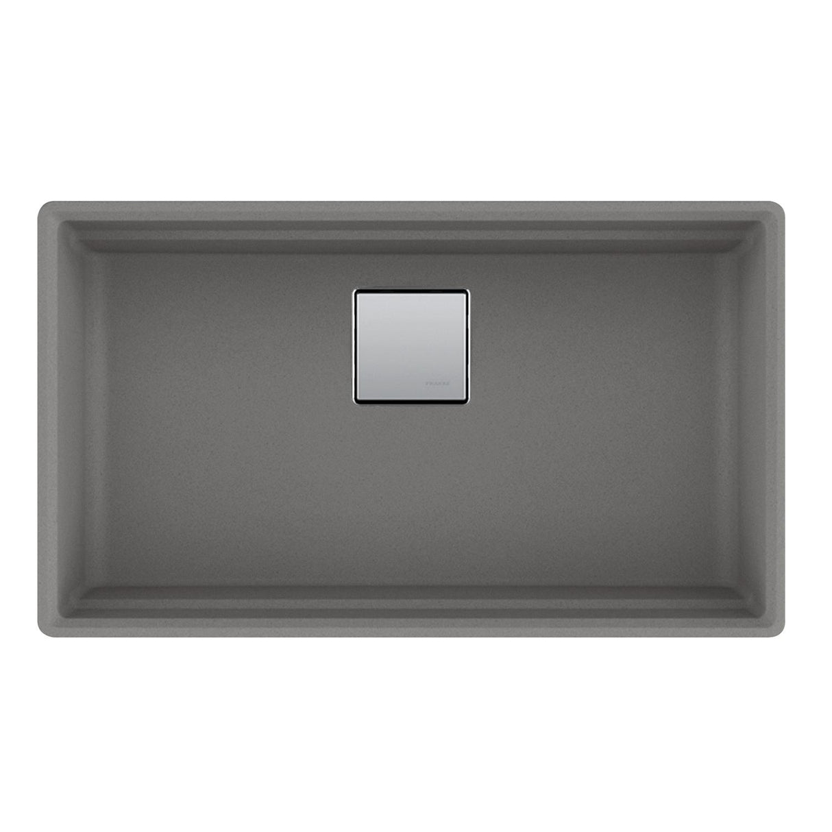 FRANKE PKG11031SHG Peak 32.0-in. x 18.8-in. Stone Grey Granite Undermount Single Bowl Kitchen Sink - PKG11031SHG In Stone Grey