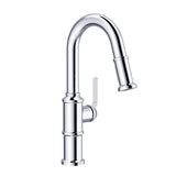 Gerber D150537 Chrome Kinzie Single Handle Pull-down Prep Faucet