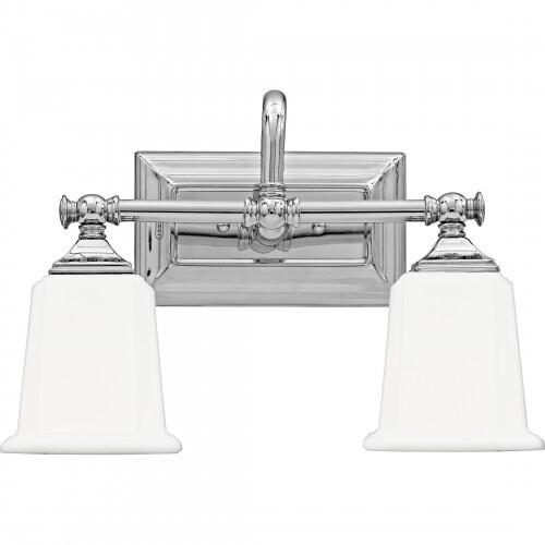 Quoizel NL8602C Nicholas Bath wall fixt plsh chrm 2lts Bath Light