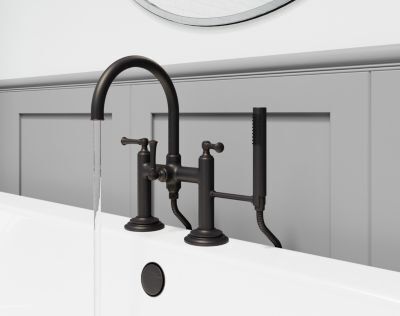 Pfister Tuscan Bronze Tisbury Deck Mounted Tub Filler LG6-2TBY