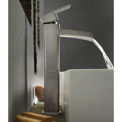 Pfister Brushed Nickel Kenzo Single Handle Vessel Faucet LG40-DF0K