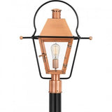 Quoizel RO9018AC Rue De Royal Outdoor post 1 light aged copper Outdoor Lantern