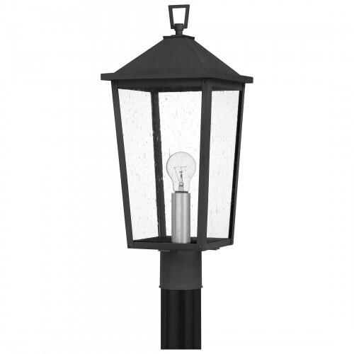 Quoizel STNL9009MB Stoneleigh Outdoor post 1 light mottled black Outdoor