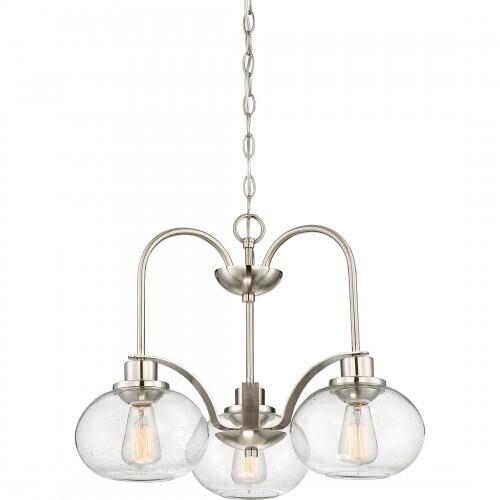 Quoizel TRG5103BN Trilogy Chandelier 3 light down brsh nikl Chandelier
