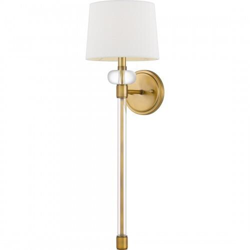 Quoizel QW4071WS Barbour Wall 1 light weathered brass Wall Sconce