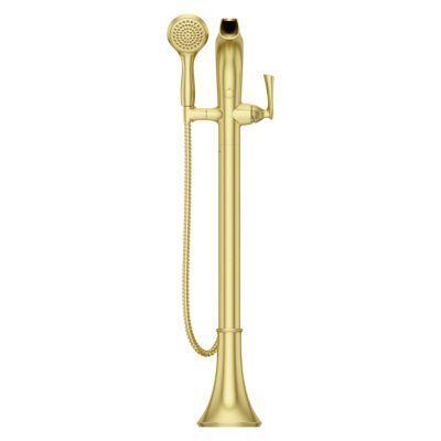 Pfister Brushed Gold Tub Filler With Hand Shower LG6-1RH1BG