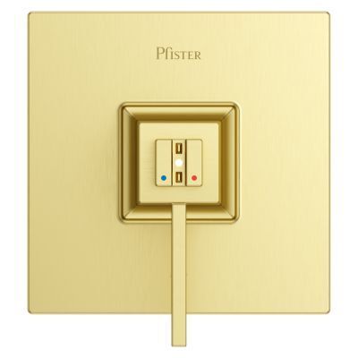 Pfister Brushed Gold Trim Kit for Thermostatic Shower R89-VRVBG