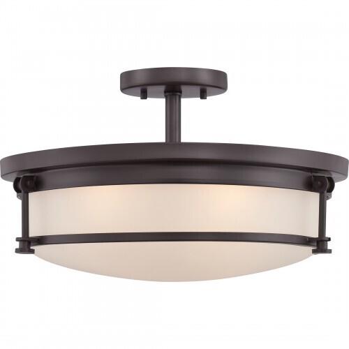 Quoizel SLR1716WT Sailor Semi flush 16" westrn brnz Semi-Flush Mount