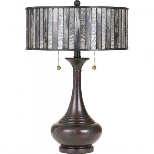 Quoizel TF3334TVA Roland Table lamp tiffany 15"d Table Lamp