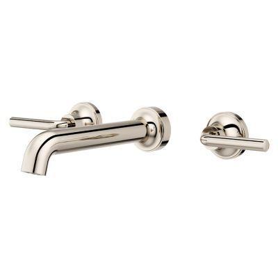 Pfister Polished Nickel 2-handle Wall Mount Bathroom Faucet LG49-TNT2D
