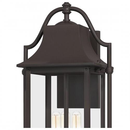 Quoizel MAN8411WT Manning Outdoor wall 3 light western bronze Outdoor