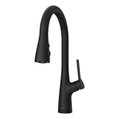 Pfister Matte Black Pull-down Kitchen Faucet LG529-NEB