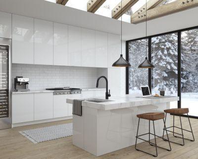 Black Stellen Pull-down Kitchen Faucet With React Touch-free TECHNO... LG529-ESAB