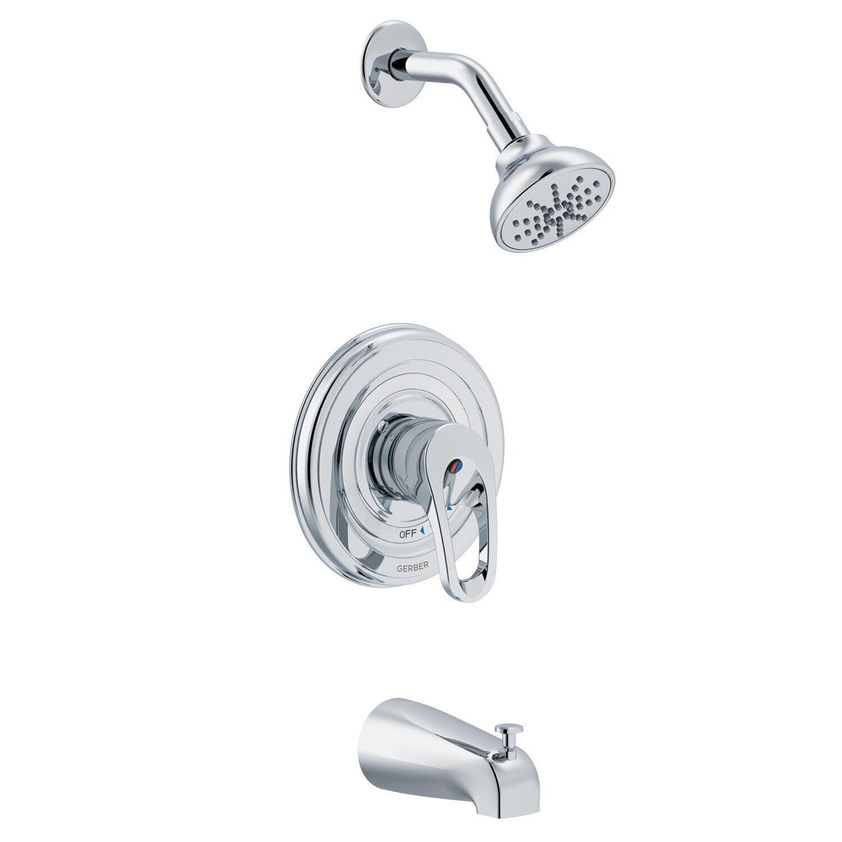 Gerber G0049731 Chrome Safetemp Pressure Balance Tub & Shower Sweat 1.75GPM
