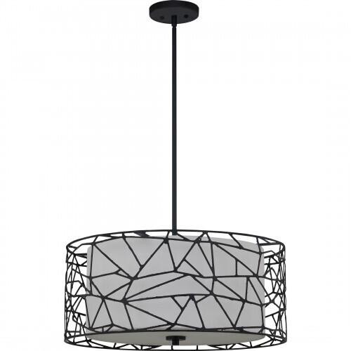 Quoizel QOP5274MBK Newcastle Pendant 4 light matte black Pendant