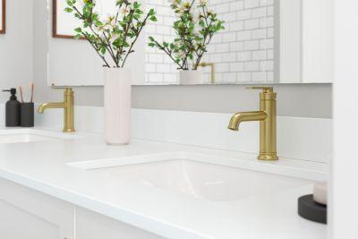 Pfister Brushed Gold Single Control Bathroom Faucet LG42-COL0BG