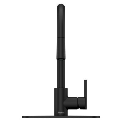 Pfister Matte Black 1-handle Pull-down Kitchen Faucet GT529-BIB