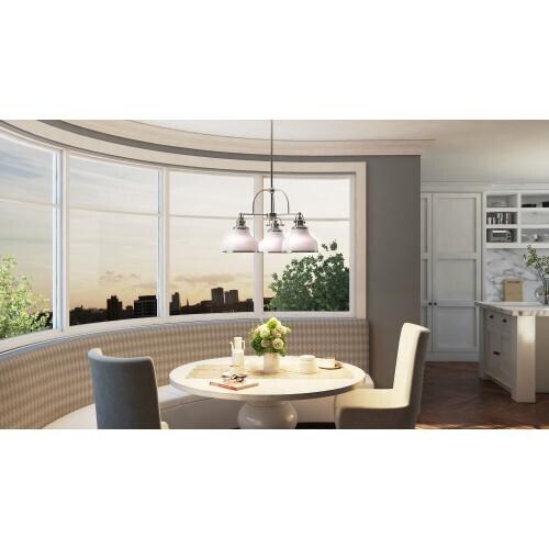 Quoizel GRT5103BN Grant Dinette chandelier brsh nikl 3lts Chandelier