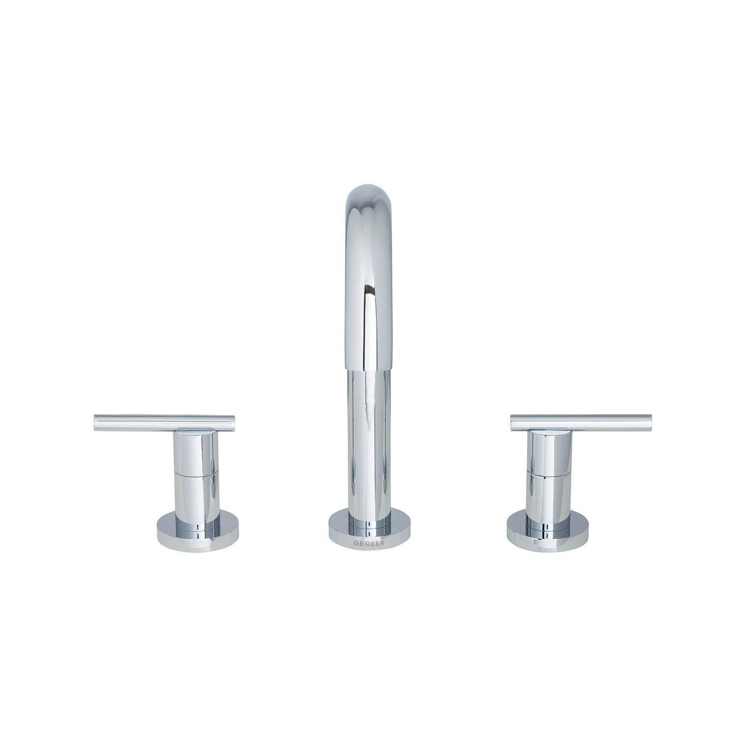 Gerber D303658BS Parma Two Handle Widespread Lavatory Faucet - Satin Black