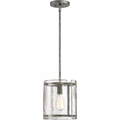 Quoizel FTS1509MM Fortress Mini pendant mottled silver Mini Pendant