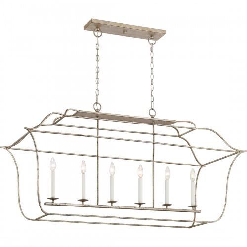 Quoizel GLY648CS Gallery Island light century silver leaf Island Light