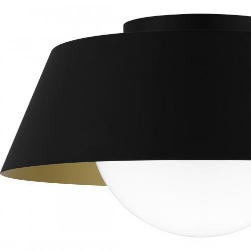 Quoizel QFL6182MBK Quoizel Flush Mount Flush mount 1 light matte black Flush Mount