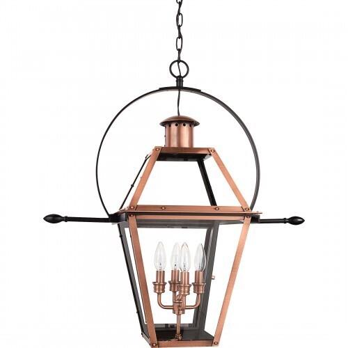 Quoizel RO1914AC Rue De Royal Outdoor hang lntrn aged copper Outdoor Lantern