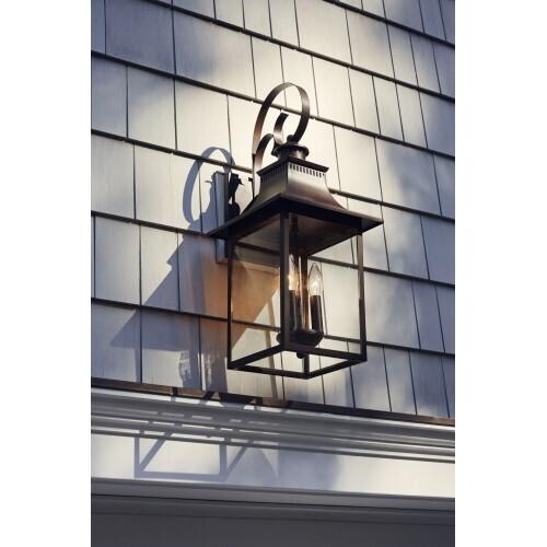 Quoizel CCR8410CU Chancellor Outdoor wall lantern 10" copper bronze Outdoor Lantern