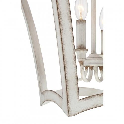 Quoizel SUM5216AWH Summerford Foyer 4 light antique white Pendant