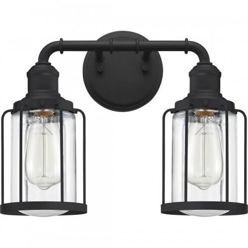 Quoizel LUD8615EK Ludlow Bath 2 light earth black Bath Light