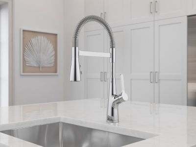 Pfister Polished Chrome Culinary Kitchen Faucet LG529-NECC