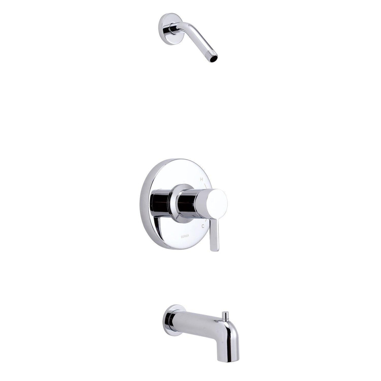 Gerber D520030LSBSTC Satin Black Amalfi Tub & Shower Trim Kit, Without Showerhead