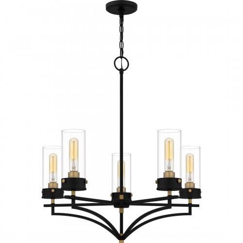 Quoizel HLS5026MBK Hillside Chandelier 5 lights matte black Chandelier