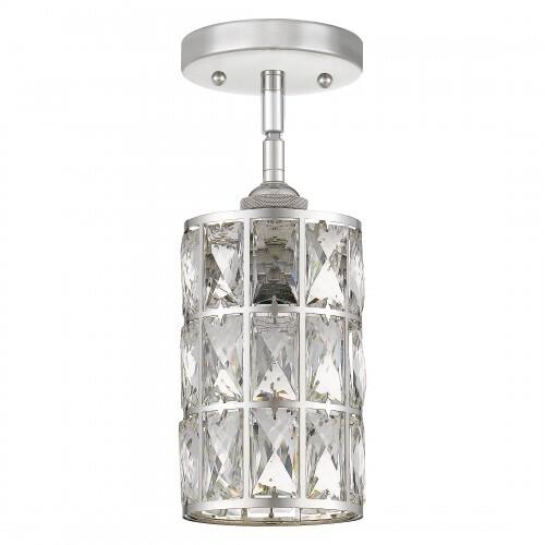 Quoizel QPP4046PK Oliver Mini pendant 1 light polished nickel Mini Pendant