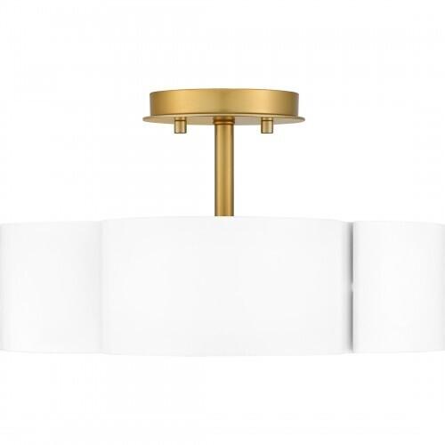 Quoizel BSM1714W Balsam Semi flush 4 lights white Semi-Flush Mount